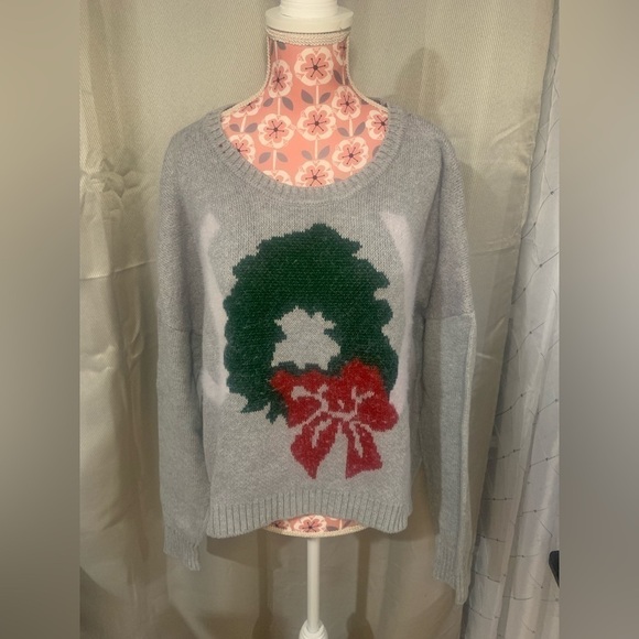 𝅺ruby Moon Holiday Joy Crop Sweater - Picture 3 of 5